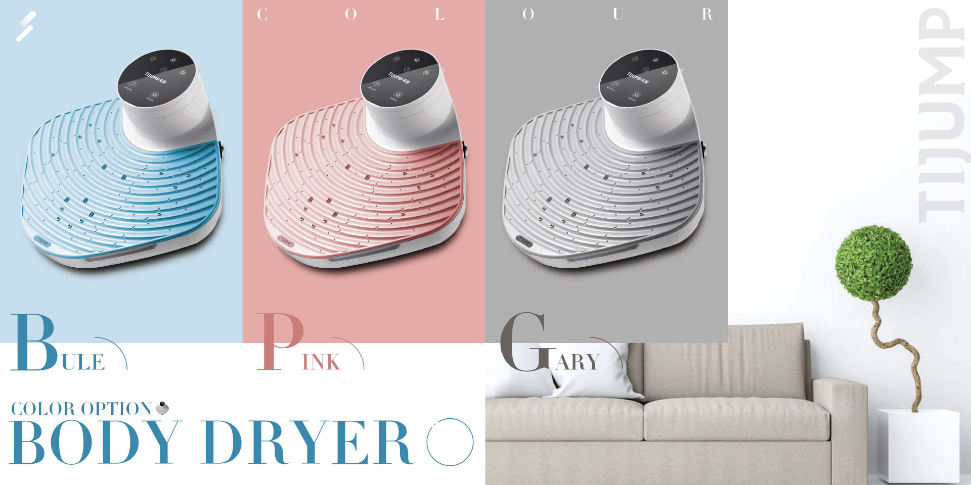 Full Body Dryer with Waterproof Heating Function for Bathrooms