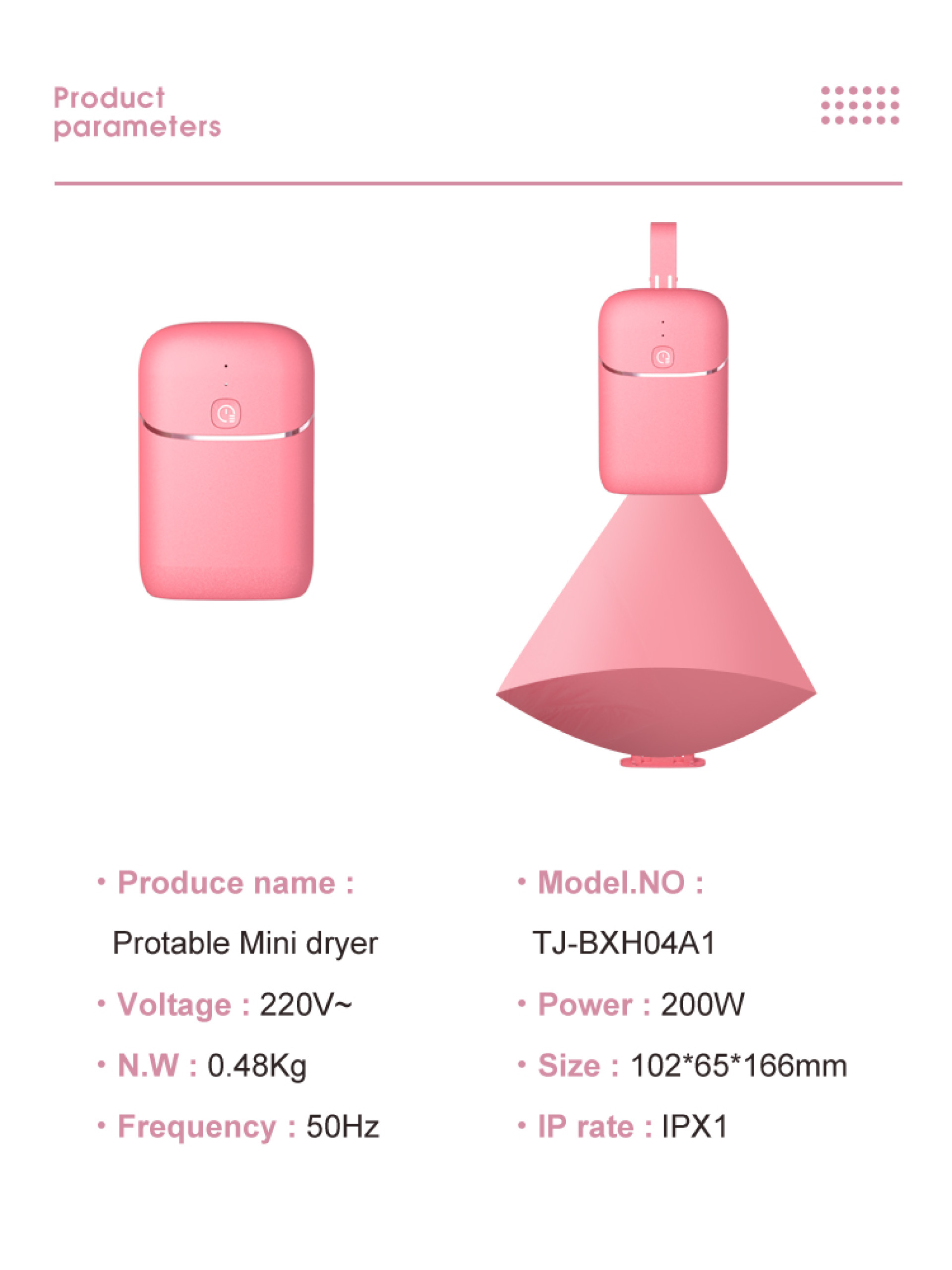 Portable Smart Electric Dryer for Baby Adult UV Sterilize