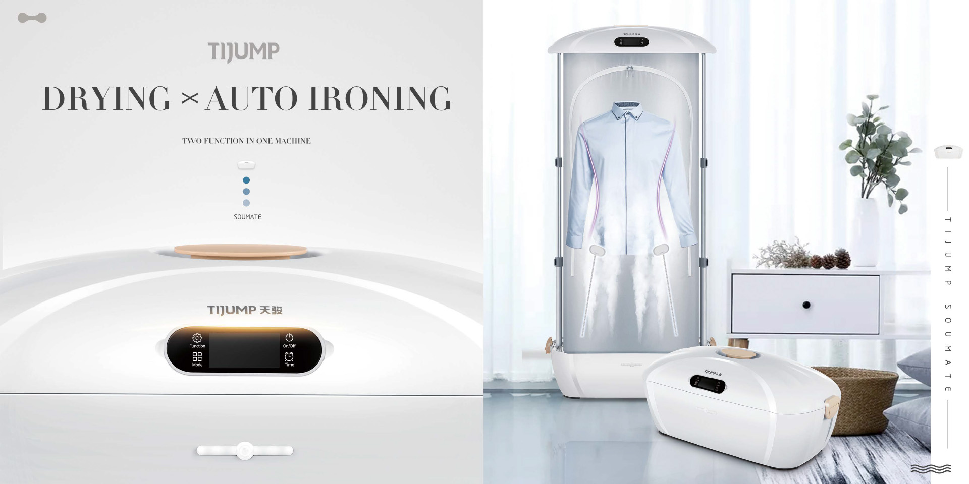 Automatic Wrinkle Removal Folding Portable Steam Iron Electric Clothes Dryer