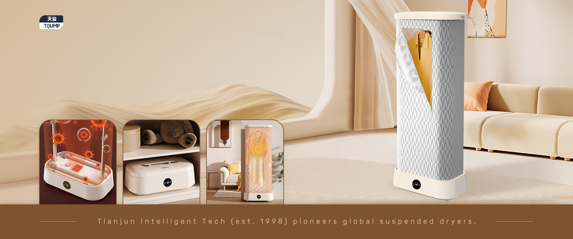 Fast drying, Easy setup and storage