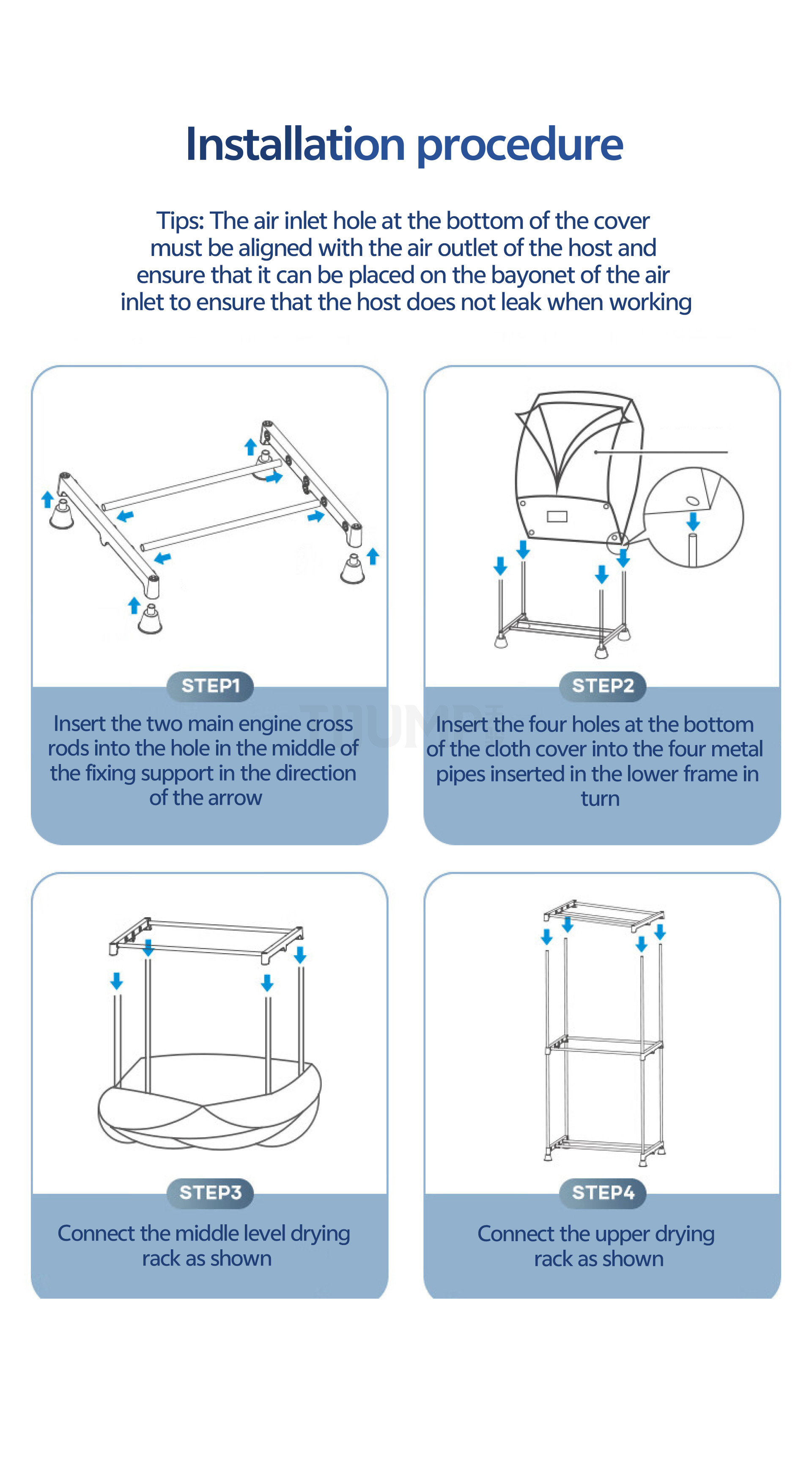 OEM 1200W 15kg Custom Fast Hot Air Drying Clothes Dryer