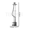 2000W Standing Garment Steamer with 10 Steam Levels for All Fabrics