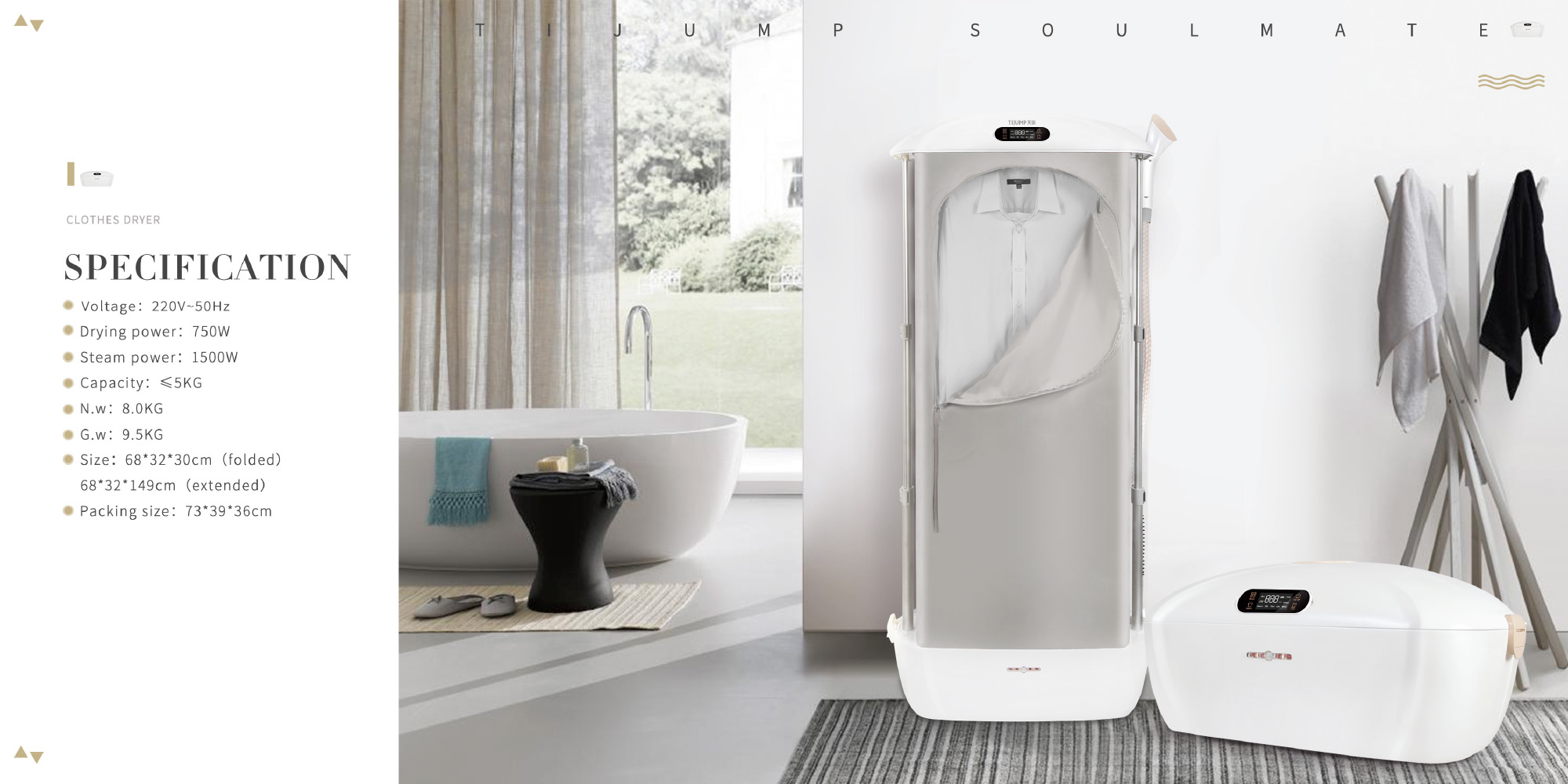 Portable Remote Control Clothes Garments Steam Ironing Compact Dryer